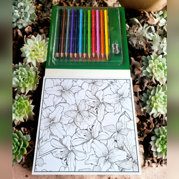 Botanical Garden Coloring Book for Adults Color your way to calm - Picture 4 of 7